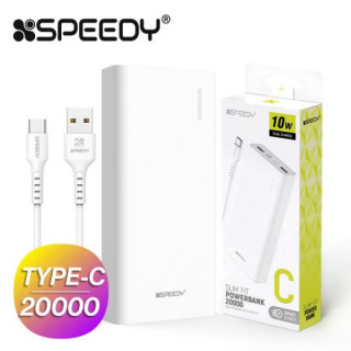 [스피디] 슬림 핏 보조배터리 20000mAh(CP 0.2M 케이블 포함) [BOX (x20EA)단위 구매가능]