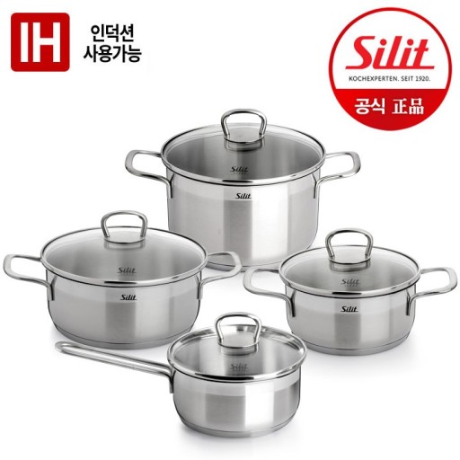 [실리트] 프리모 실리썸 냄비 4종 세트 (16편수+16+20L+20H)
