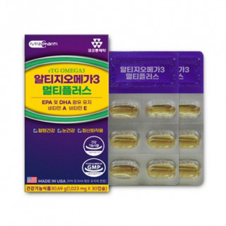 [코오롱제약] 알티지오메가3 멀티플러스 1,023mg * 30캡슐(30.69g) /1개월분 [100EA 단위 발주가능]