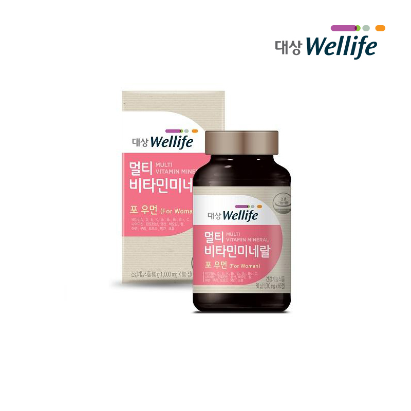 [대상웰라이프] 여성건강을 위한 멀티비타민미네랄 For Woman(1000mgx60정)