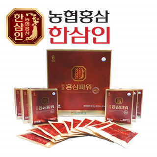 [농협 한삼인] 발효홍삼파워골드 50ml x 60포 + 쇼핑백