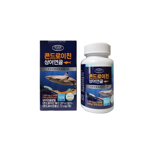 [에버그린] 콘드로이친 상어연골 1,200mg x 120정