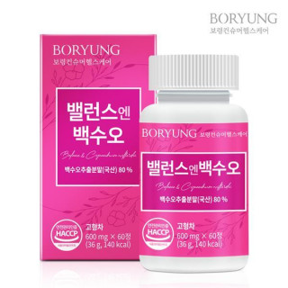 [보령] 밸런스엔백수오 600mg x 60정